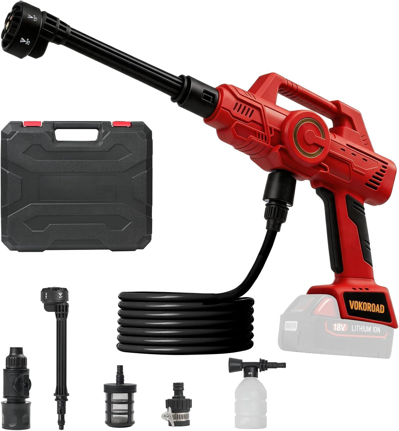 Cordless Car Cleaner Tool Compatible with Milwaukee M18 Battery, Portable Power