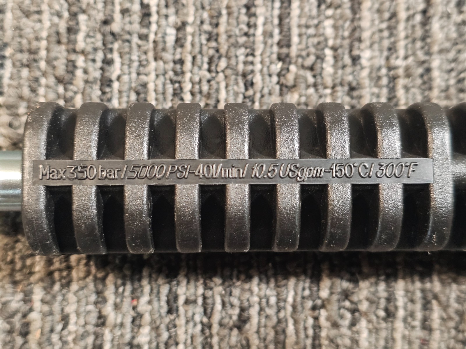 (QTY 2) Zinc Plated Pressure Washer Wand with Molded Grip 35″ Long 5000 PSI
