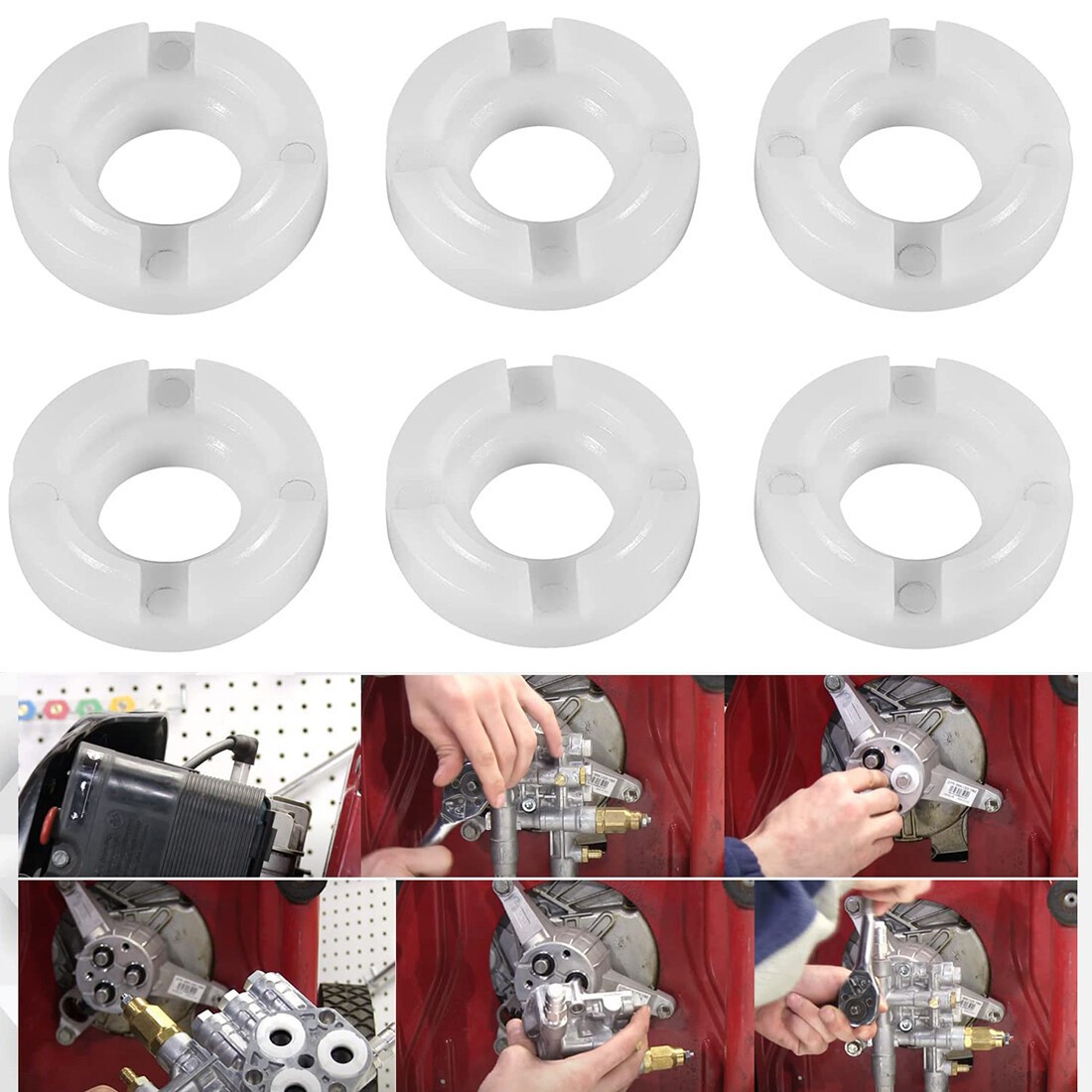 for Annovi Reverberi AR2840561 AR Pressure Pump Bushing RMW2.2G24 SRMW2.2G26 6PC