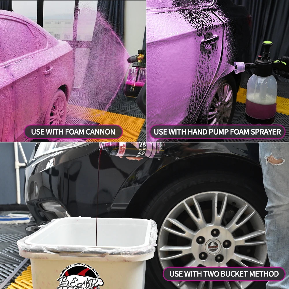 Pink Foaming Car Wash Soap Active Foam Cleaner For Foam Cannon