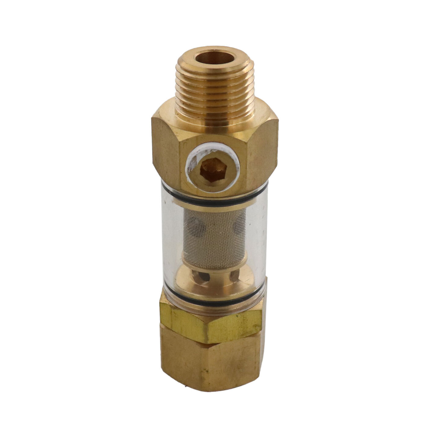 Erie Tools Clear Inlet Water Filter Pressure Washer 1/2″ NPT x 3/4″