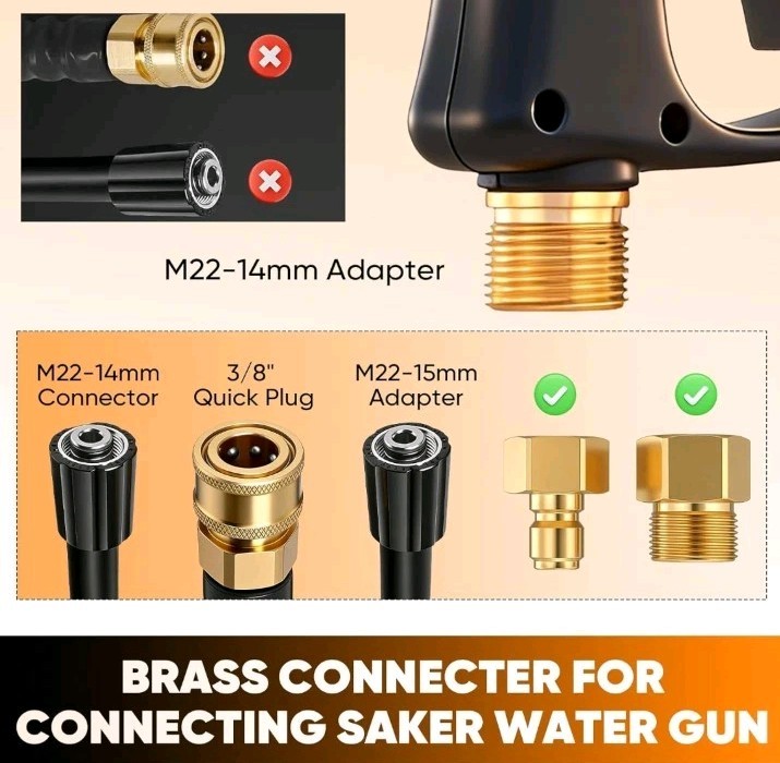 Complete Foam Cannon Accessory Set for Pressure Washers with Adapters Included