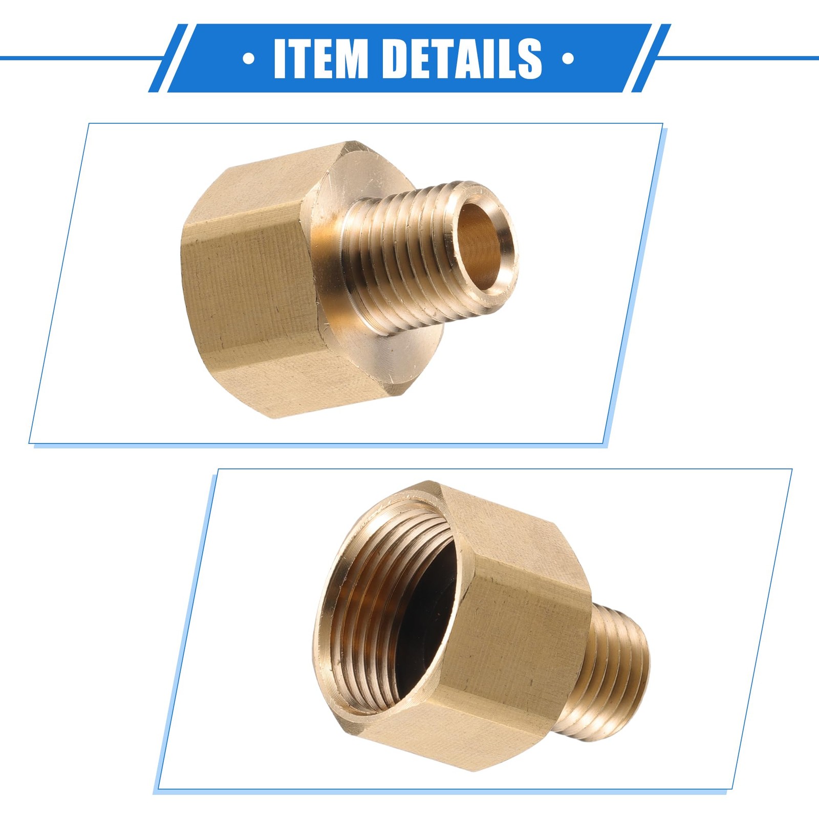 Pressure Washer Connector, G1/4″ to M14x1.5 Male Adapter Brass Screw Hose Con…