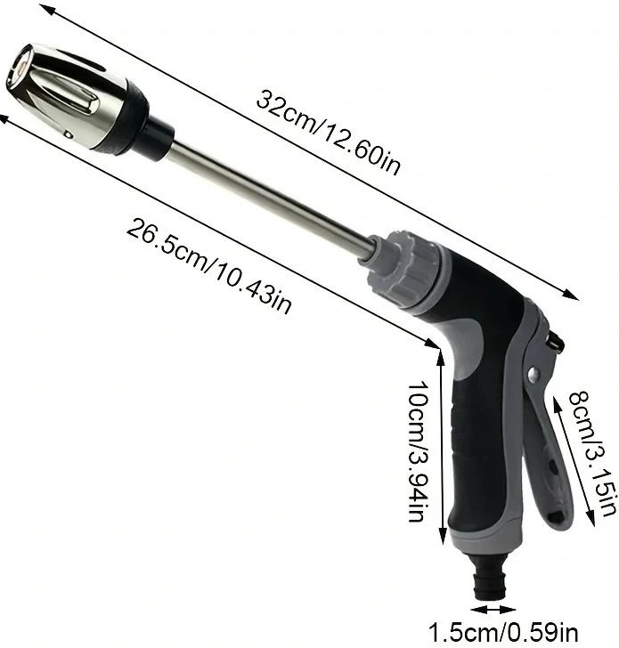 Cordless Cleaning Device Converts Garden Hose to Pressure Washer