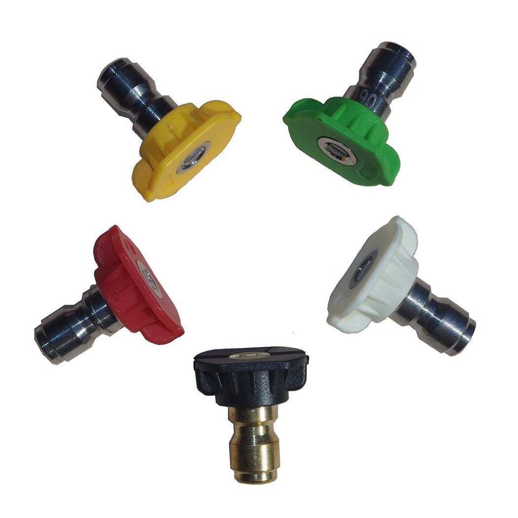 5 PCS/Set 1/4 Quick Coupling Car Wash Nozzle High Pressure Washer Nozzle AU