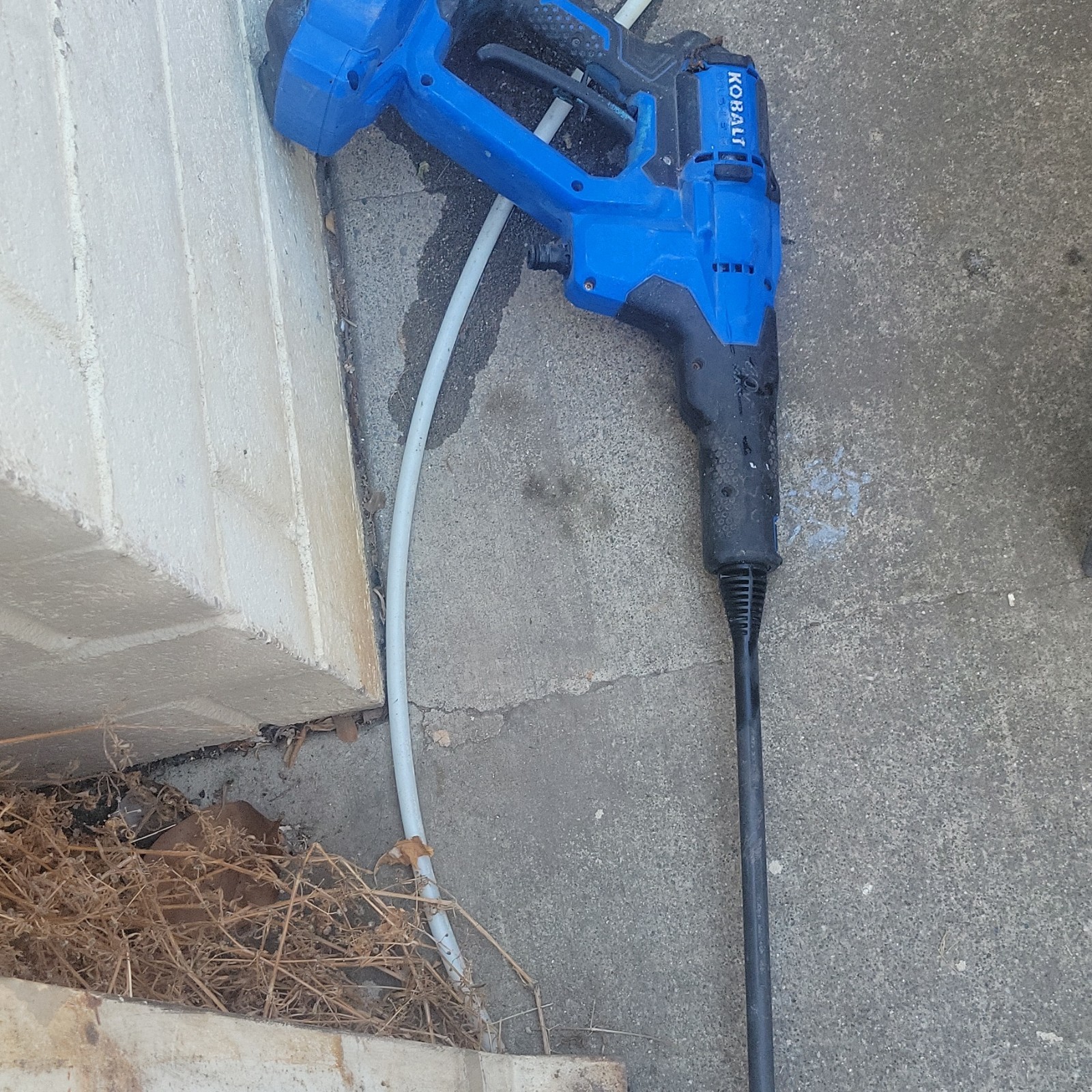 Kobalt 40V MAX Cordless Battery Cold Water Pressure Washer Spray Gun Blue