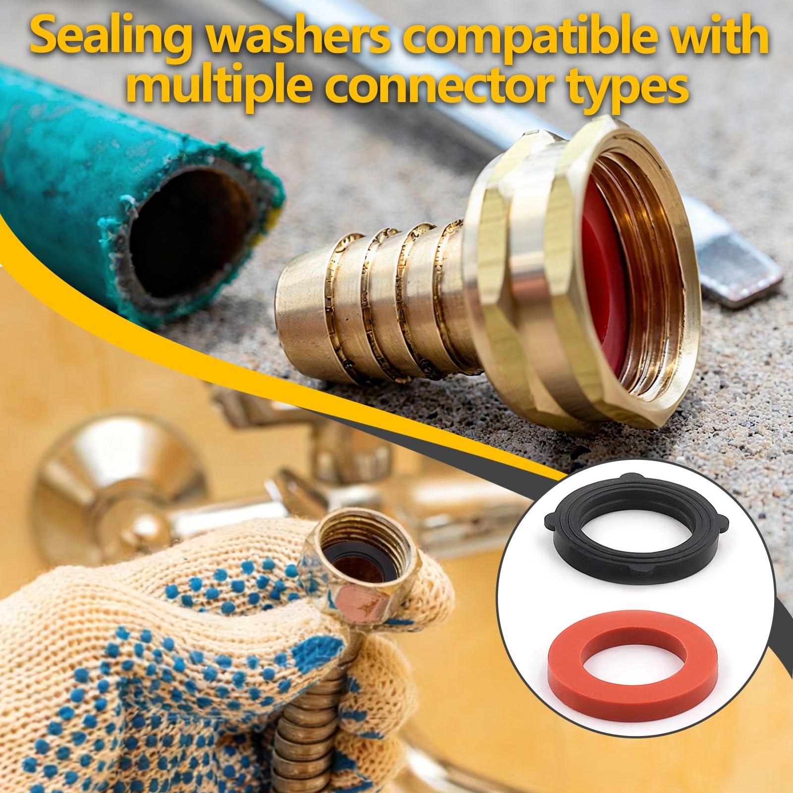 84 PCS 5 Sizes Power Pressure Washer ORings Washers Screen Filter Kit Box