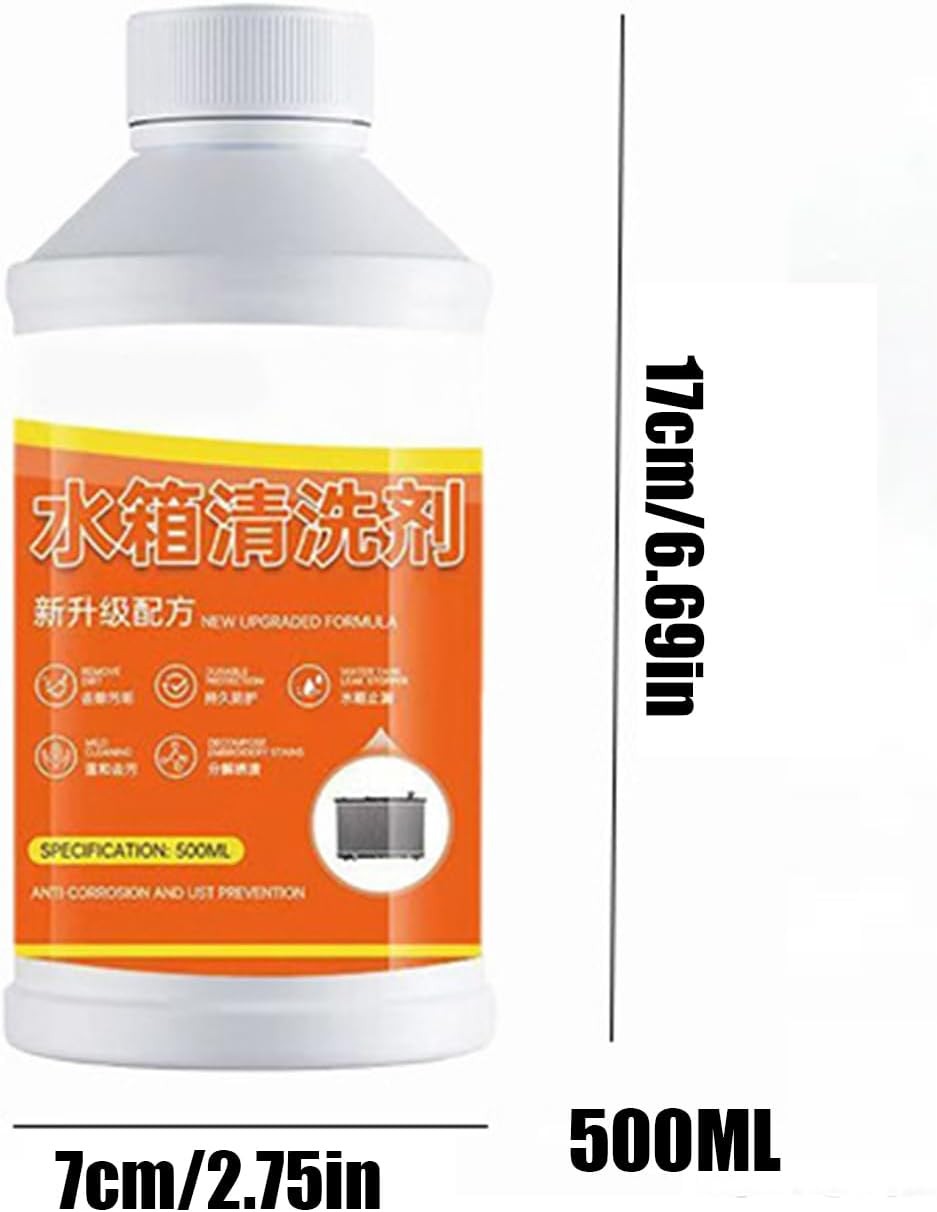 Radiator Flush and Cleaner, 500ml Engine Cleaning Remover, Car Radiators Flash,