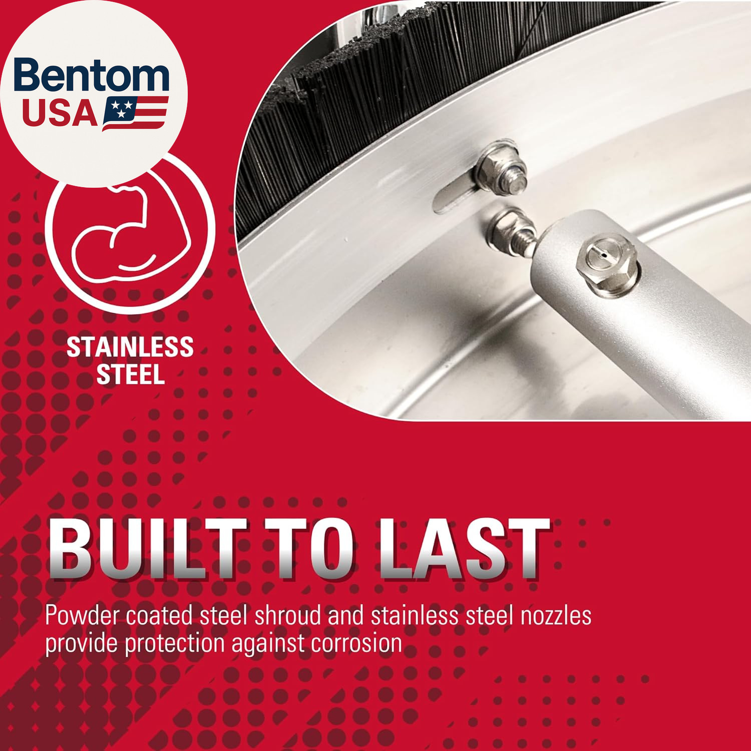 Cleaning Universal 16.5″ Pressure Washer Surface Cleaner, Stainless Steel, for G