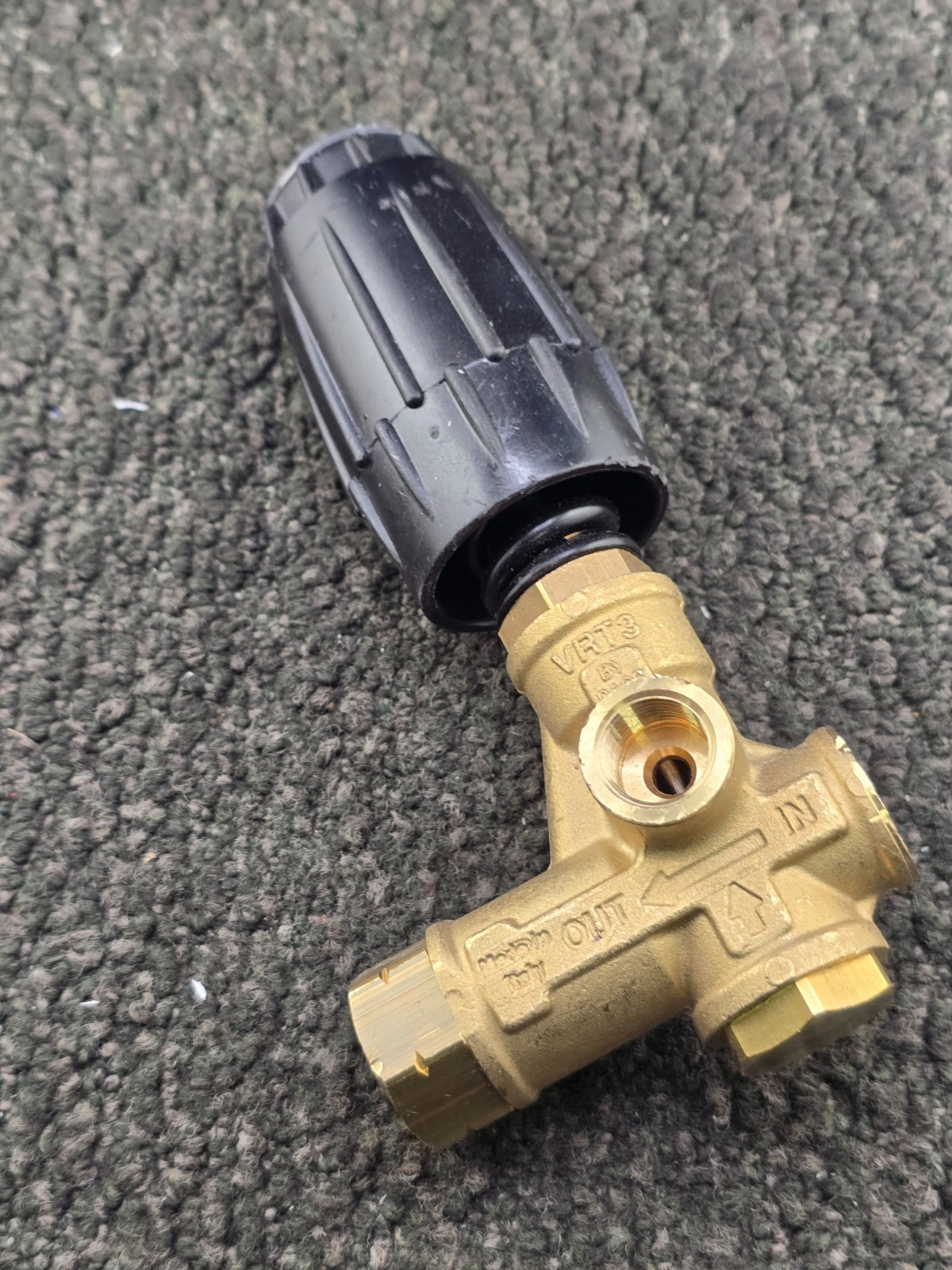VRT3 3/8-inch Female NPT Heavy-Duty Unloader Valve Brass Body 10.5 GPM, 4500 PSI