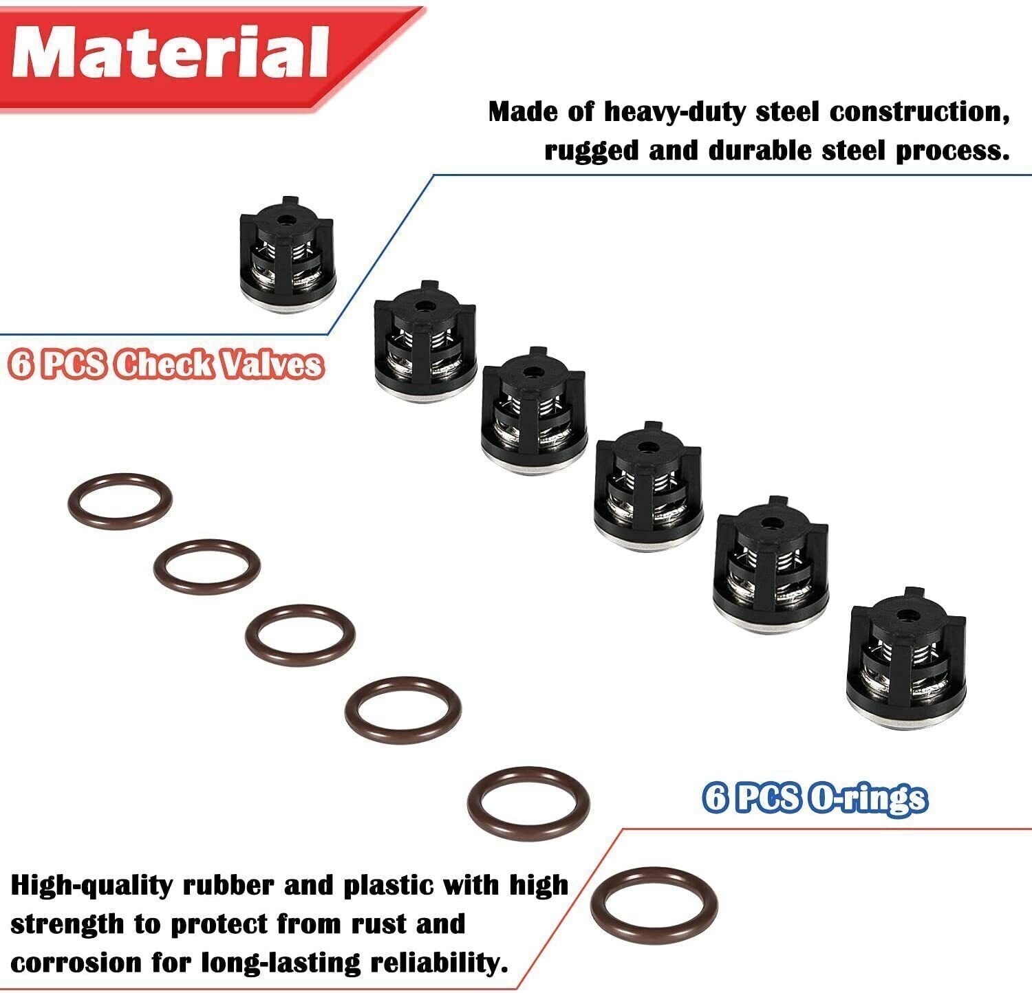 AR1828 Check Valve Kit for Annovi Reverberi RRV RKV RKW RKA Mi-T-M 70 Model 18mm