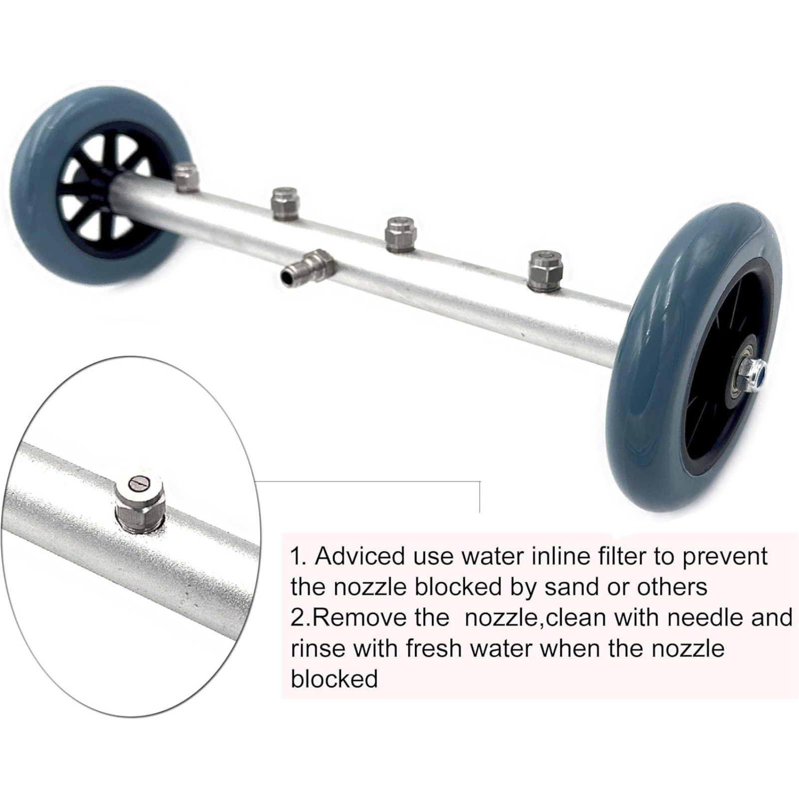 16 Inch Undercarriage Pressure Washer Cleaner Attachment with 4000 PSI Wand