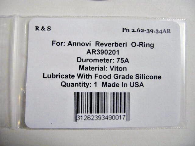Annovi Reverberi AR390201, Hypro 9910-390201 O Ring / R&S 2.62-39.34AR/ Viton