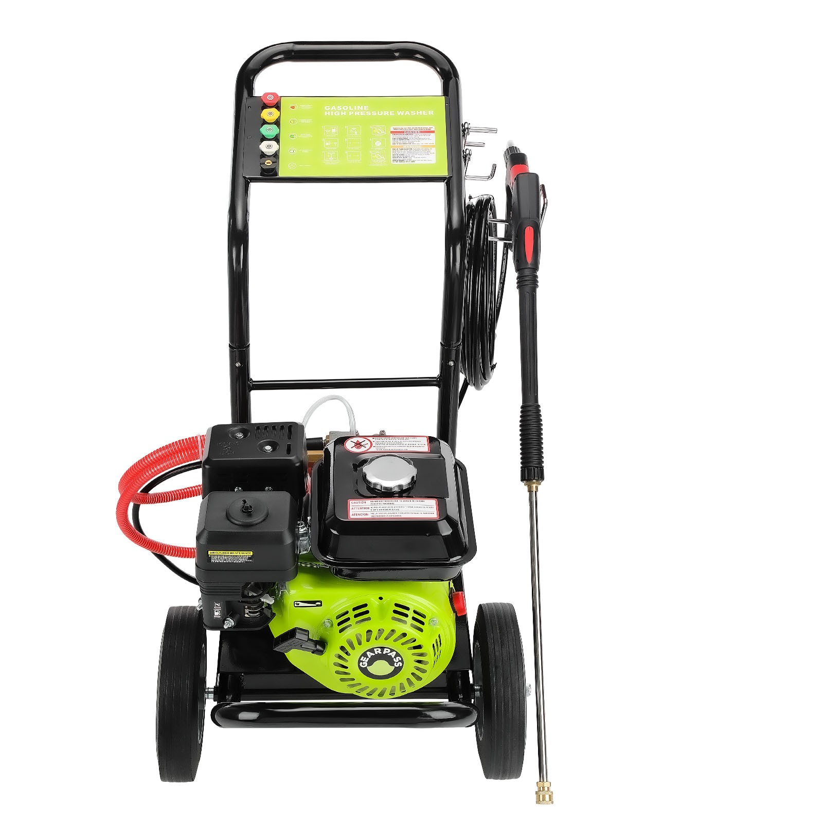 3500PSI Gas Pressure Washer Cold Water Gas Powered Washer 2.6GPM 212cc 5Nozzles