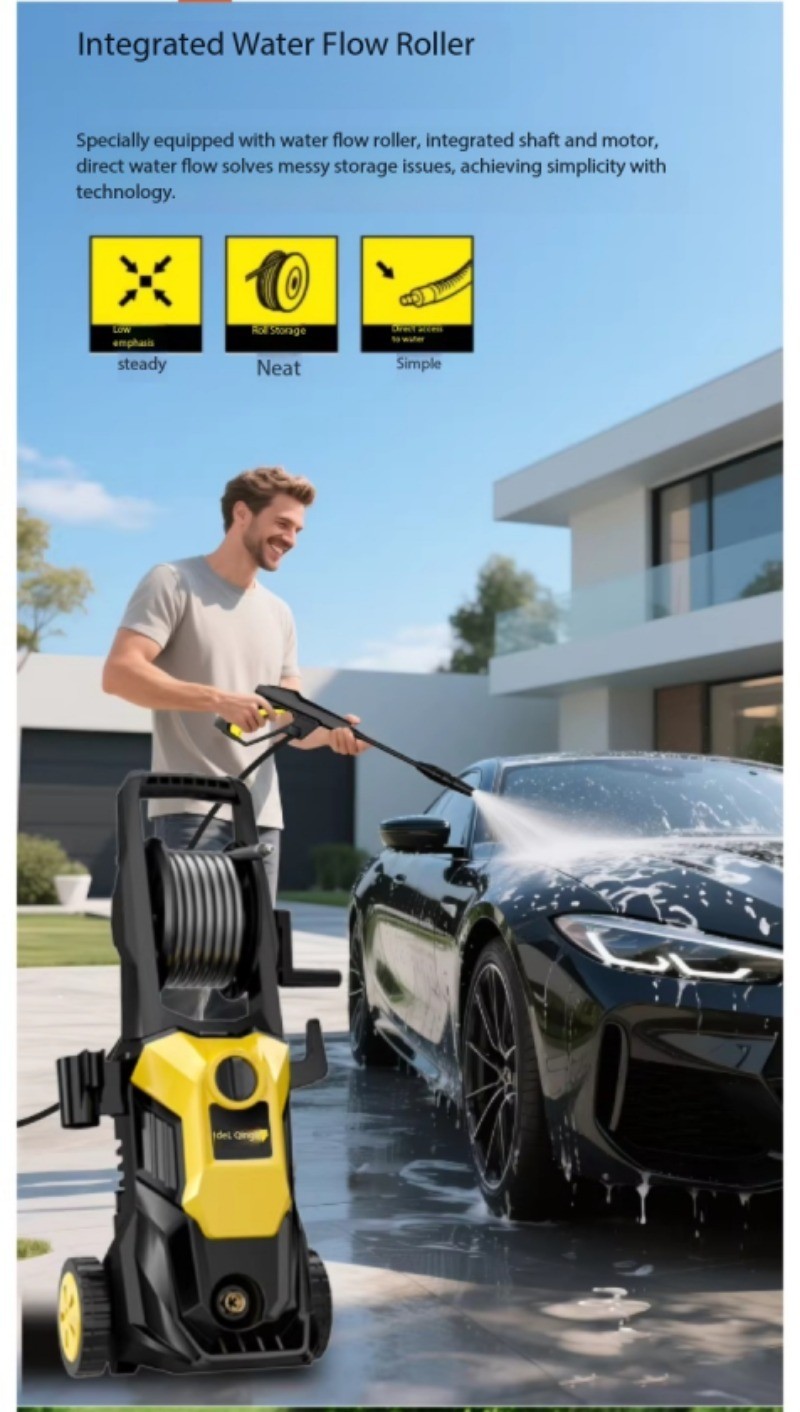 220V Pressure Pump Powerful Floor Scrubber High-Power Household Cleaning Wonder
