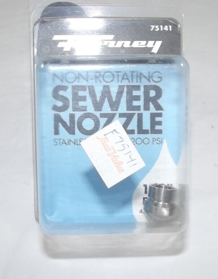 Forney Sewer Nozzle 1/8-Inch FNPT Non-Rotating 75141 Pressure Washer H4