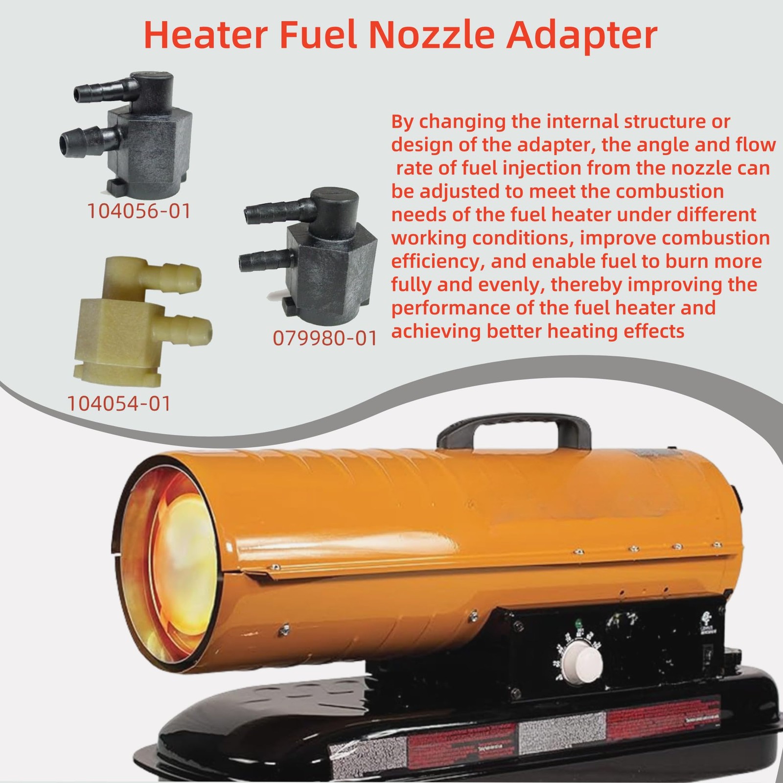 Dgdhf Replacement Heater Nozzle 1/8″，5/32″，5/16”, As shown in the picture