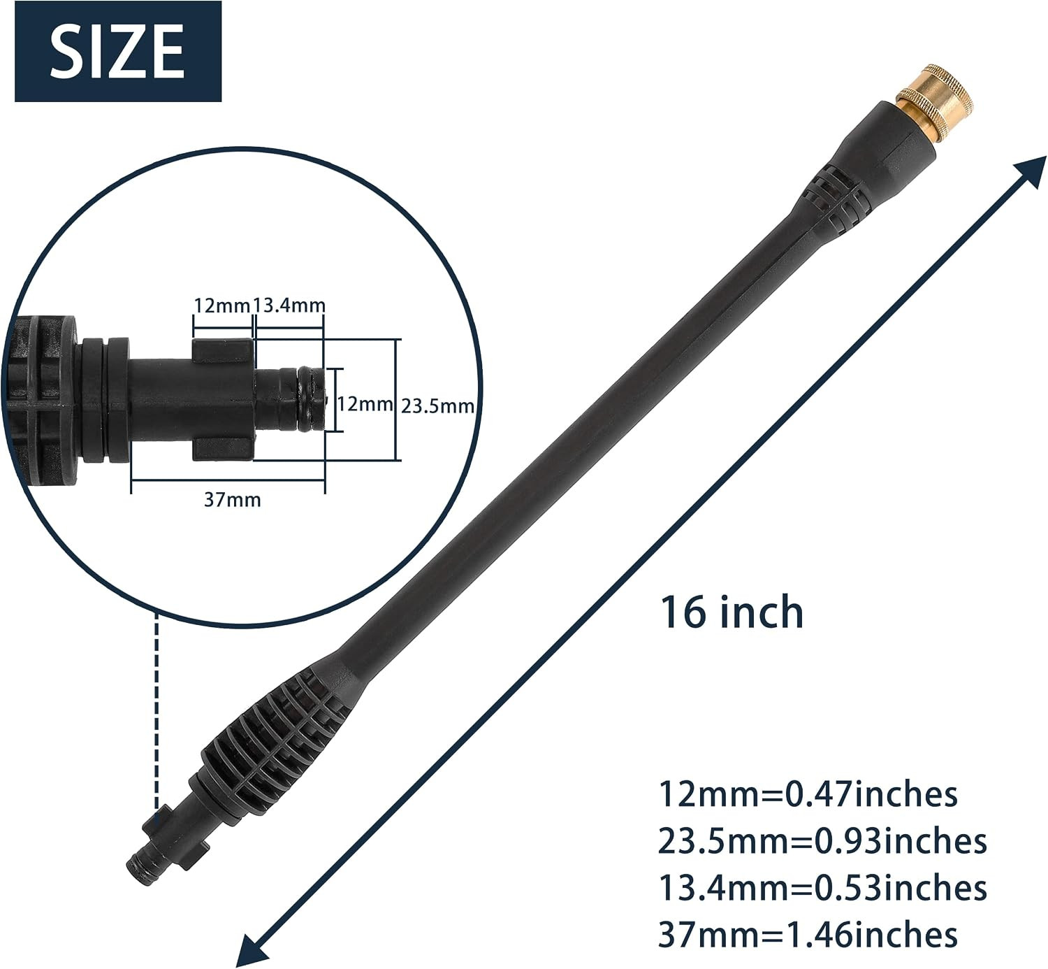 Pressure Washer Replacement Gun with Jet Wand and 5 Nozzle Tips | Compatible wit