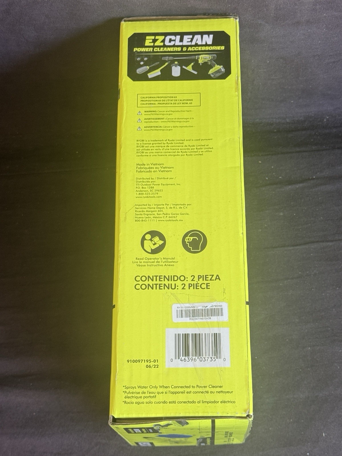 Ryobi EZClean Power Cleaner Spinning Brushes RY3112SB
