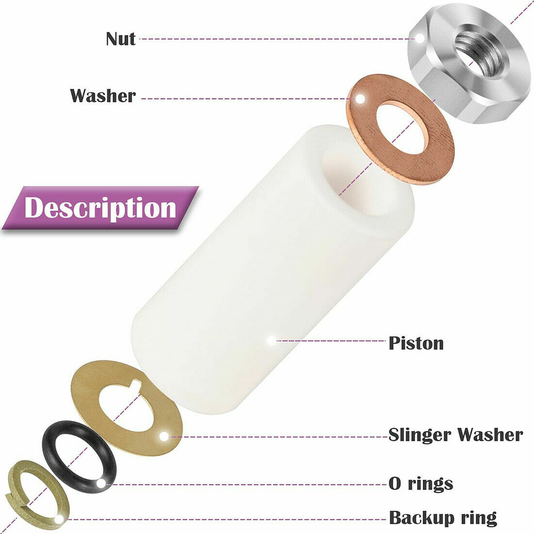 AR2546 Pump Piston Ceramic Plunger Repair Kit 18mm For Annovi Reverberi RK RKA