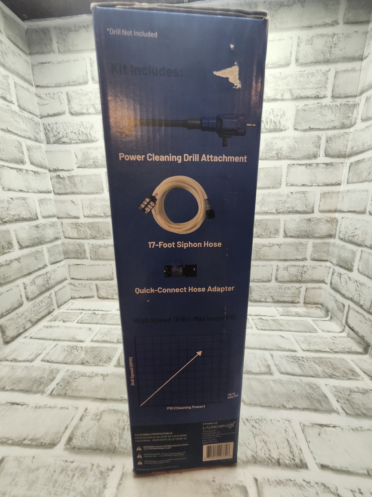 ROTOPOWER Power Cleaner Drill Attachment 600-PSI 1-GPM