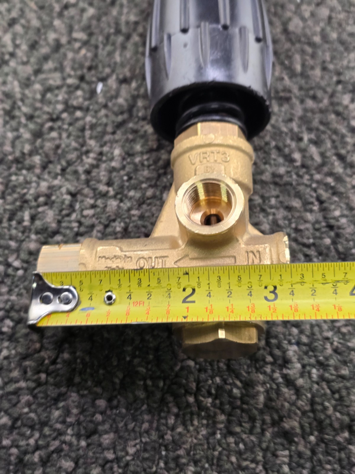 VRT3 3/8-inch Female NPT Heavy-Duty Unloader Valve Brass Body 10.5 GPM, 4500 PSI