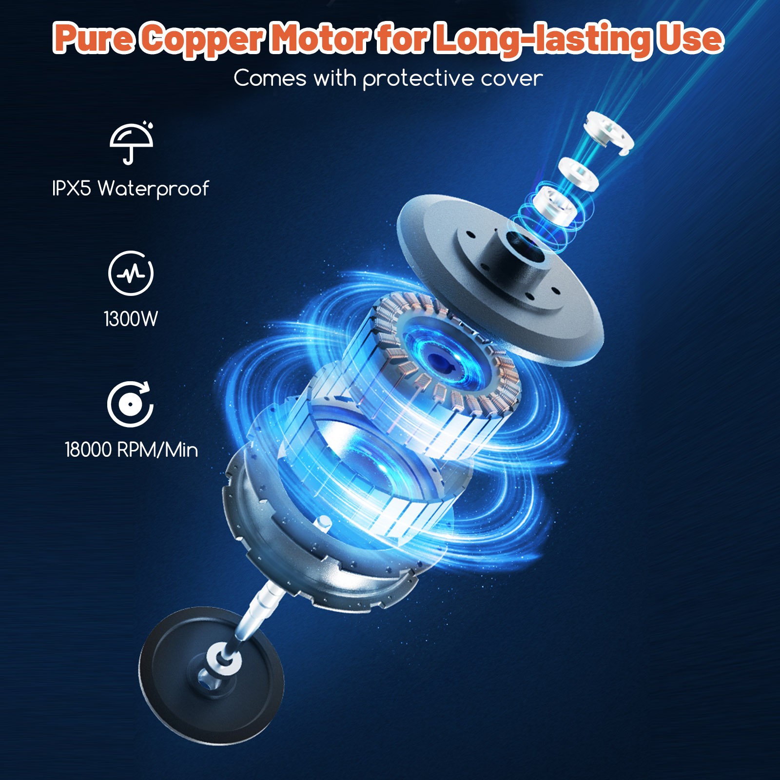 2400 PSI High Pressure Cleaner Machine Electric Pressure Washer w/4 Wheels