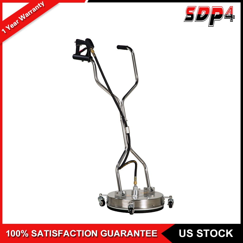16.5″ Pressure Washer Surface Cleaner Max.4000PSI Dual Handle w/4 Spinner Wheels