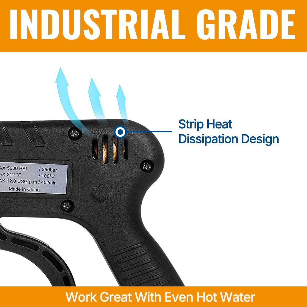 YAMATIC Pressure Washer Gun 5000 PSI Power Washer Extension Wand Trigger Handle