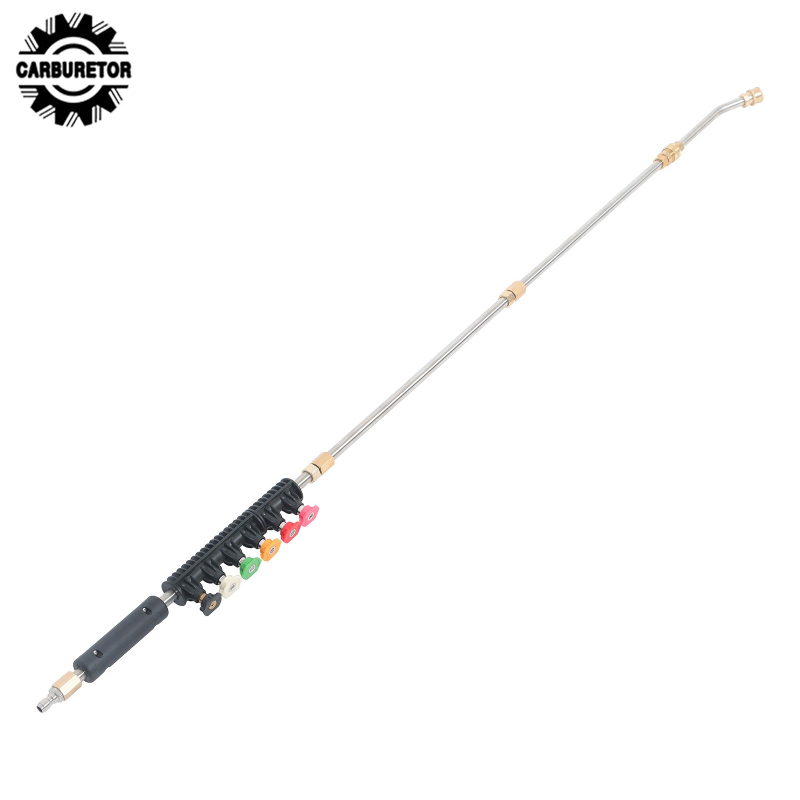 9 Pack Quick Connect 4000 PSI High Pressure Water Gun Extension Rod Set 1/4 Inch