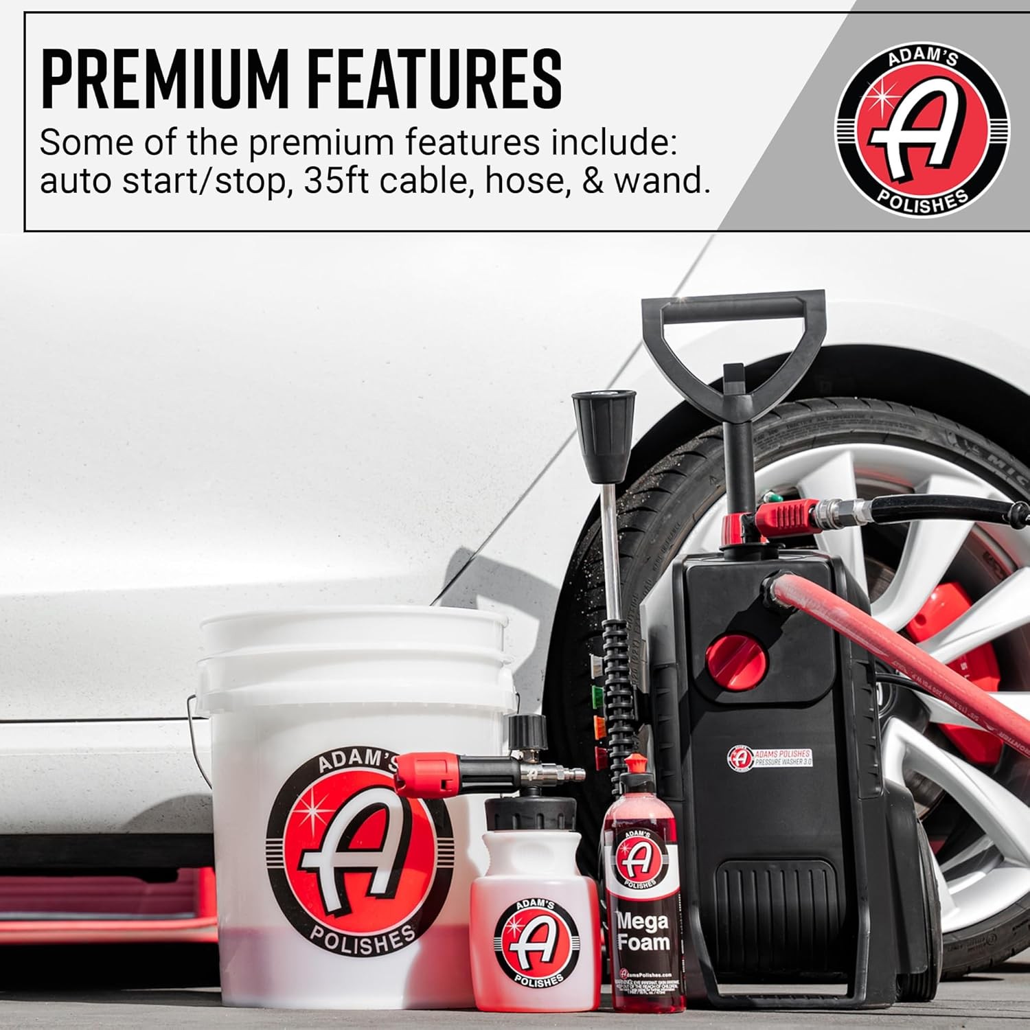 Adam’s Pressure Washer 3.0 Upgrade Kit- Powerful Car Washing Pressure Sprayer