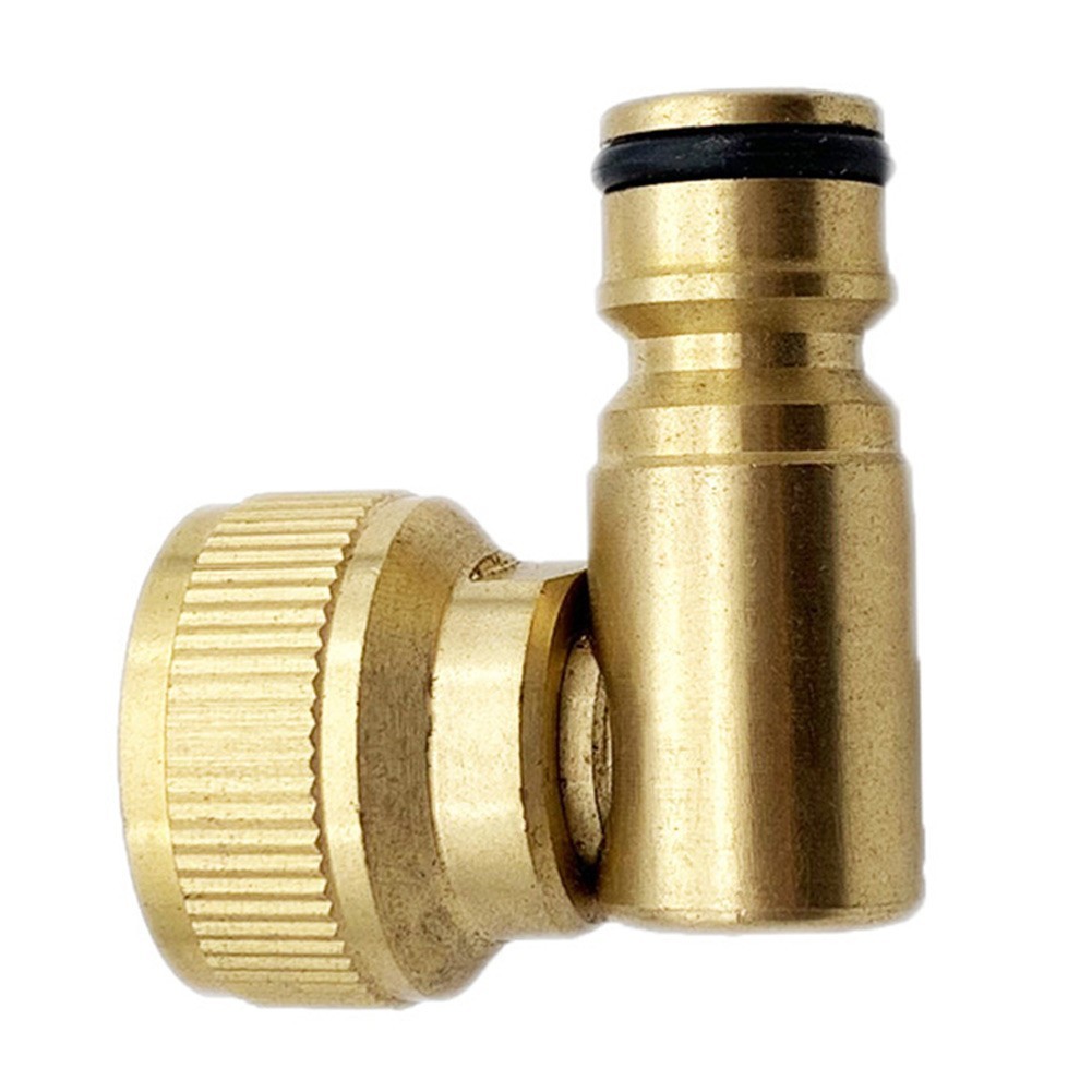 Garden brass 90 degree movable nipple connector Garden hose faucet adapter