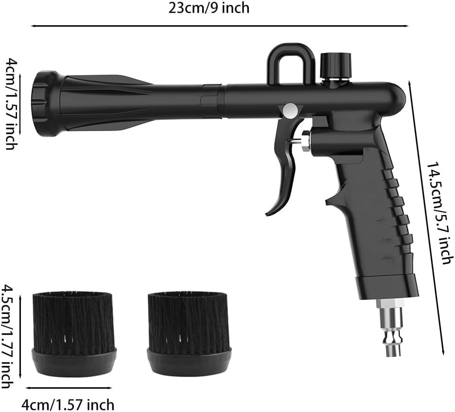 Air Cleaning Gun for Car Interior Detailing, High Pressure Air Blower Auto Detai