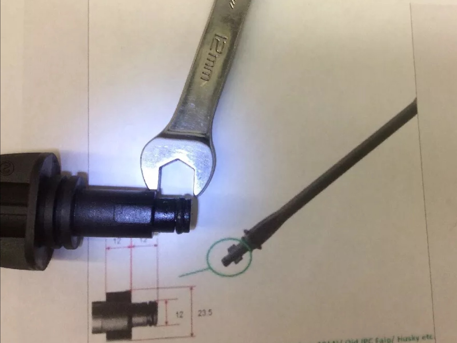 McCulloch Electric Pressure Washer Wand & Nozzle FH160G 7200-140D55 7200-140D53