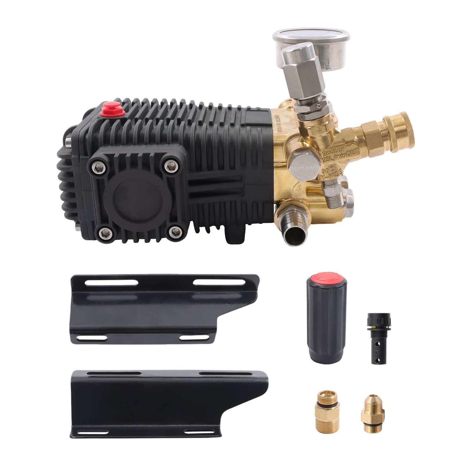 3500 PSI 5.6GPM 4.5 HP General Pressure Washer Pump Right Shaft 24 mm