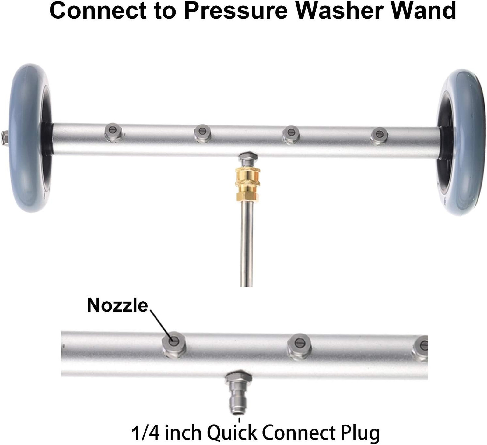 Pressure Washer Undercarriage Cleaner, 16 Inch, 4000 PSI | Undercarriage Washer