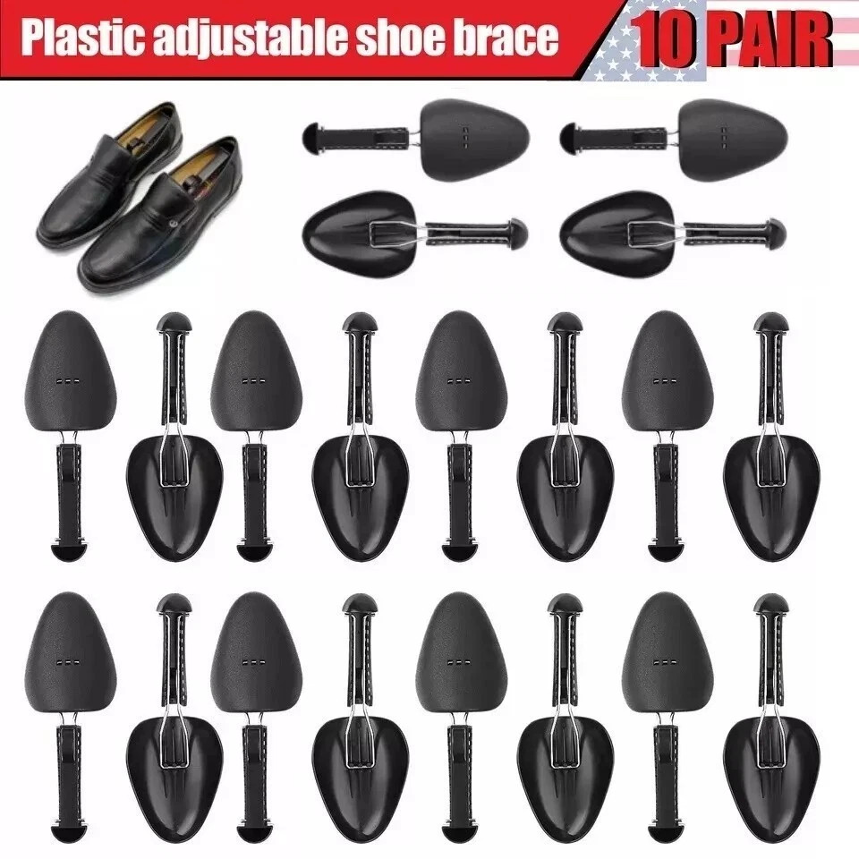 20 Pcs Men Adjustable Form Plastic Shoe Tree Shaper Keeper Boot Shoe Stretcher .
