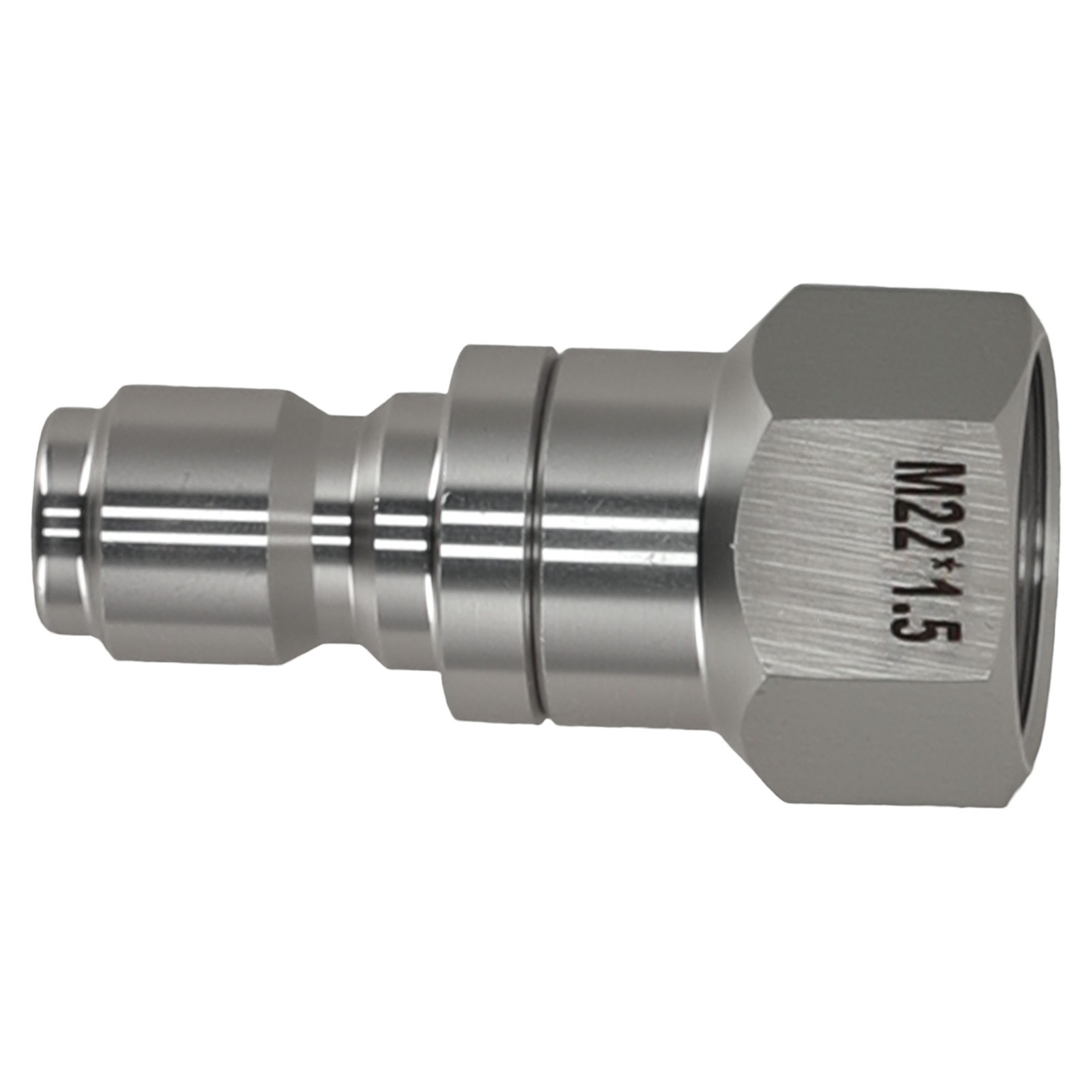 High Pressure M22 Female to 3/8″ Quick Connect Swivel Adapter Stainless Steel