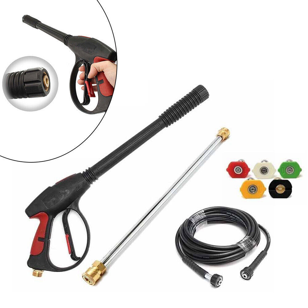 3000PSI High Pressure Power Washer Spray Gun Wand Hose Kit +5 Tips For Craftsman