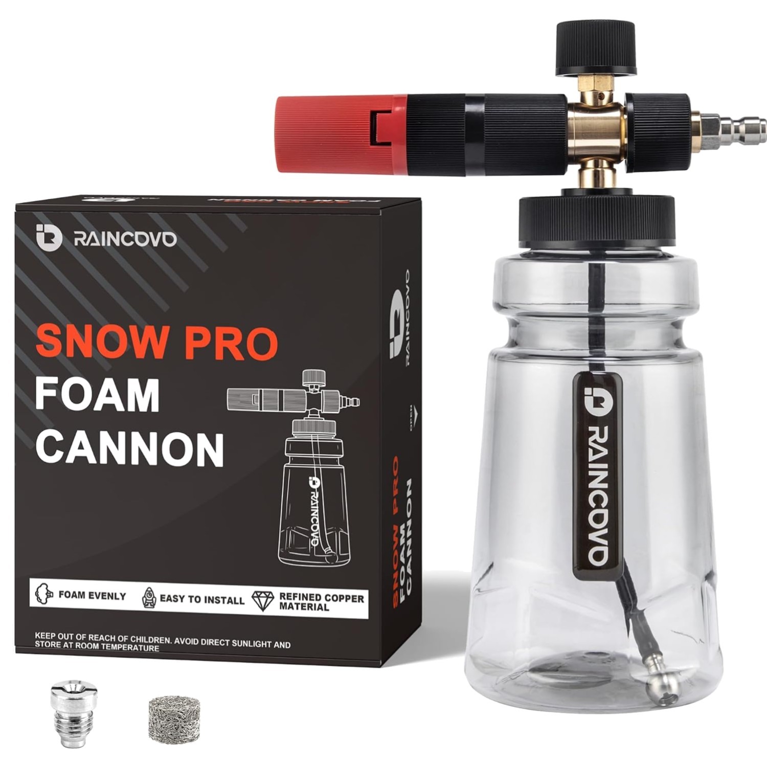 Foam Cannon Wide Mouth for Pressure Washer, Thick Snow Foam Lance for Car Was…