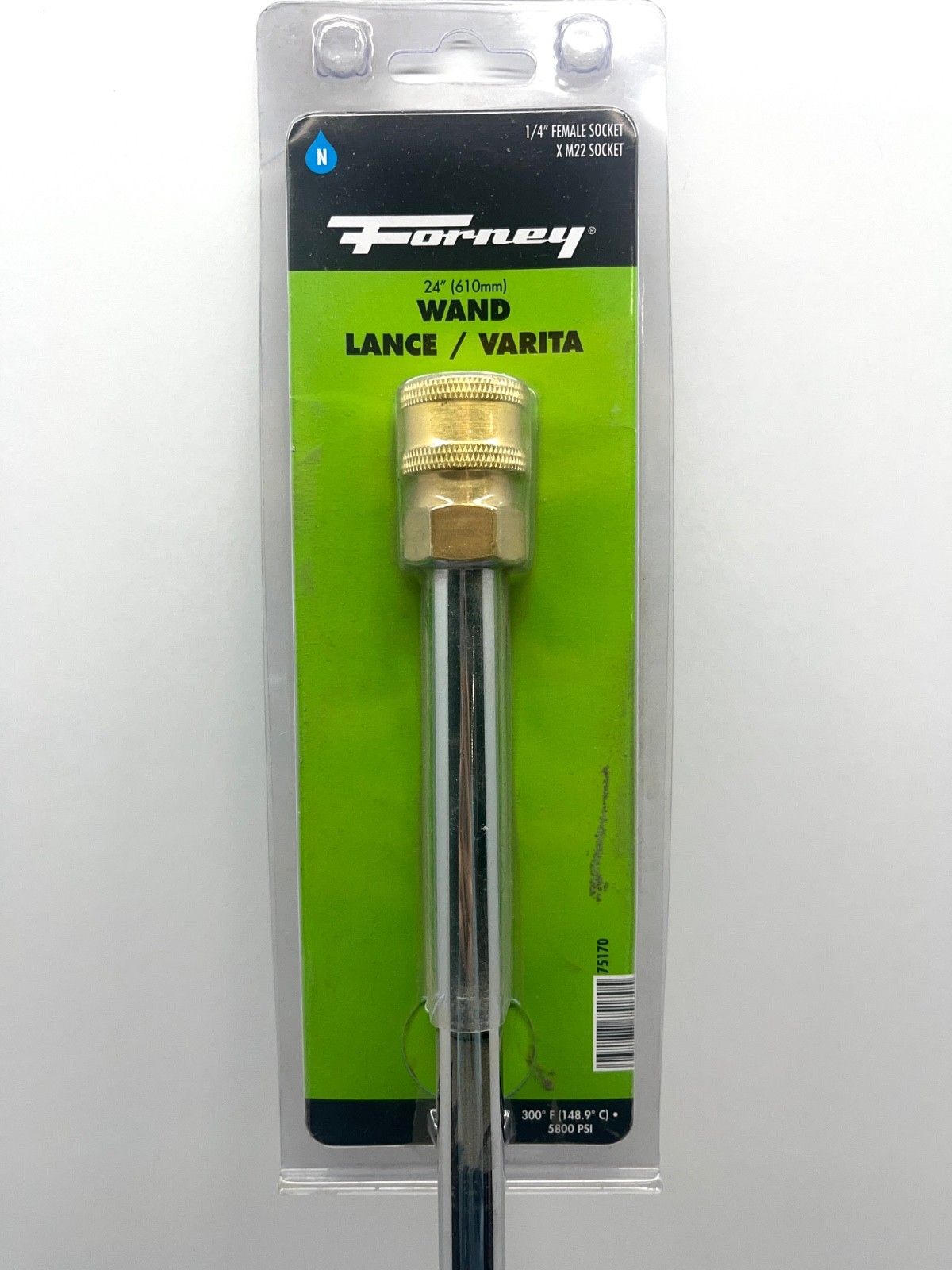 NEW – Forney High Pressure Wand 24″ M22 Male to 1/4″ Female, 75170