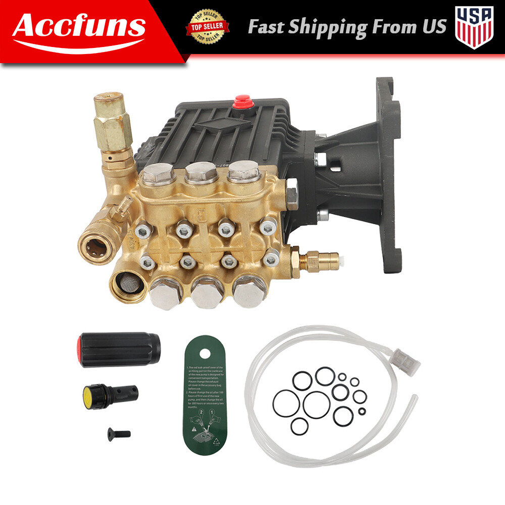 Pressure Washer Pump Power Washer Pump 4 GPM 1″ Shaft Horizontal 4400 psi