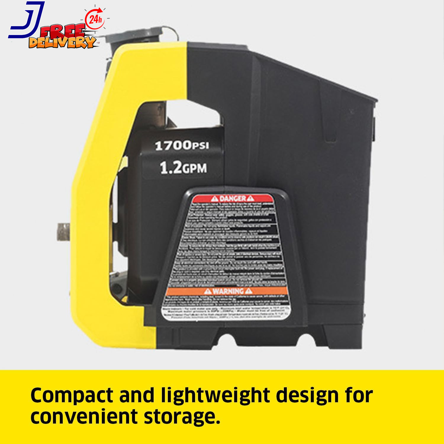 Pressure Washer K1700 Cube Max 2125 PSI 3 Spray Nozzles Detergent Tank for Cars