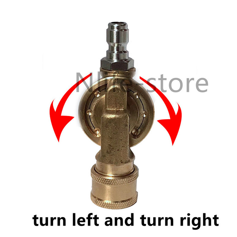 7 Gears Pivoting Coupler High Pressure Washer Gun Nozzle Tips Wand Spray 5000PSI