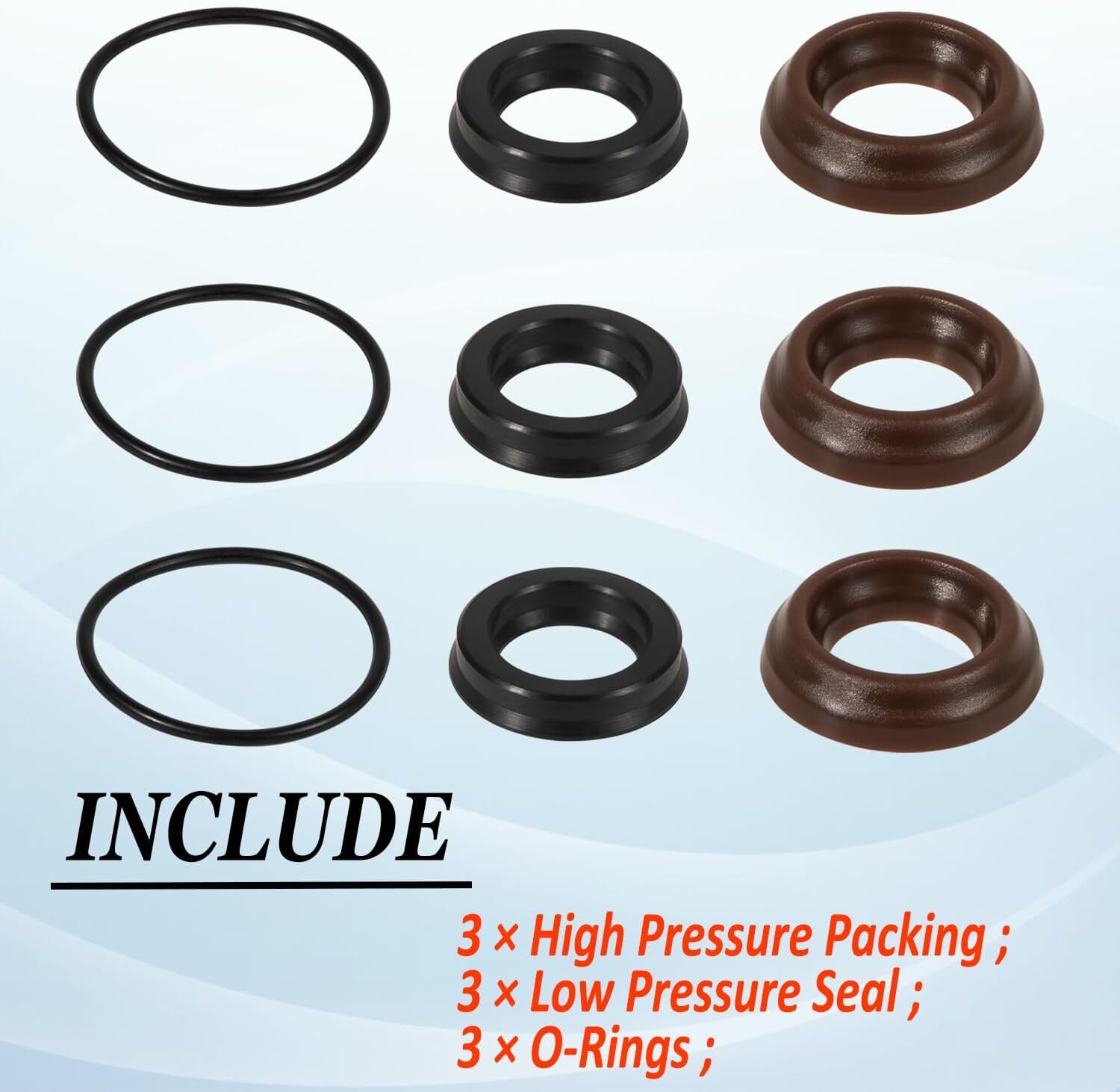 AR1857 Seal Packing Kit 18mm XR Annovi Reverberi RK RKA RKV Pressure Washer Pump