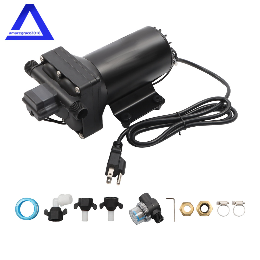 Diaphragm Water Pump 4-chamber Self Priming Pressure Booster Pump 5.5GPM 75PSI