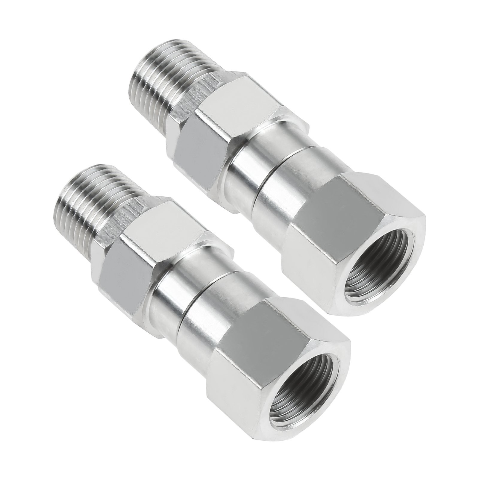 2Pcs For Pressure Washer Hos 3/8″ NPT Stainless Steel Swivel Joints Coupleres