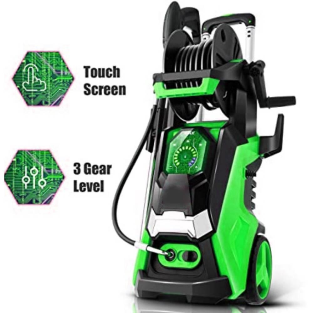 Electric High Pressure Washer 3800PSI 2.8GPM with Hose Reel Adjustment Pressure