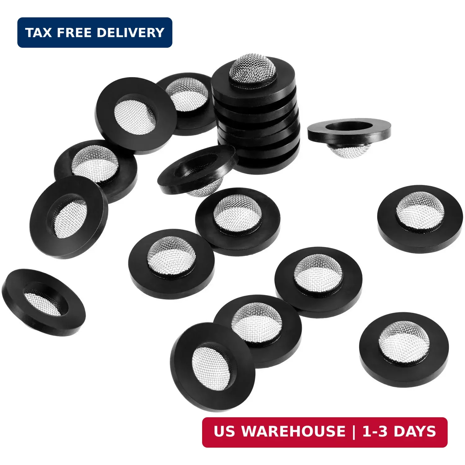 20 Pcs Hose Washers with Screen Filter for 1″ Inlet, Fits 5/8″ & 3/4″ Hoses