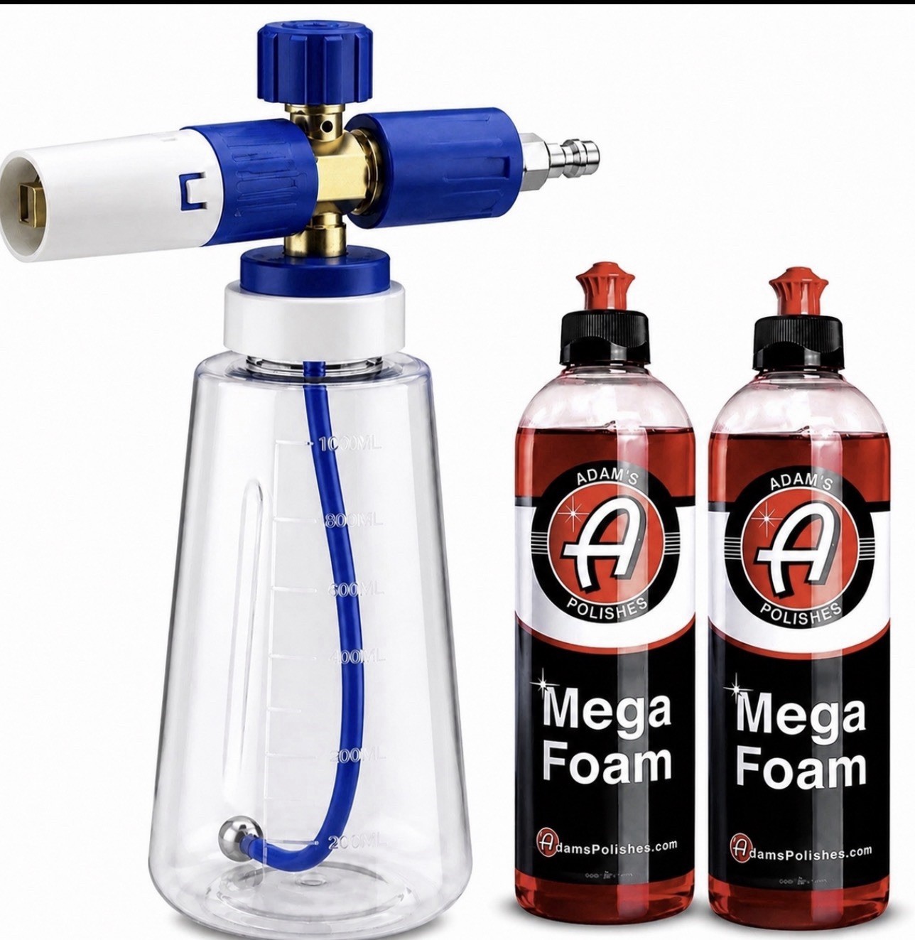 SUMMER SPECIAL -MJJC Like Foam Cannon w/ 1/4 Quick Connect, 2 Adam’s Mega Foam